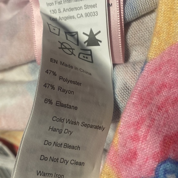 New iron fist Care Bears ice cream jogger lounge pants size small S - Picture 7 of 7